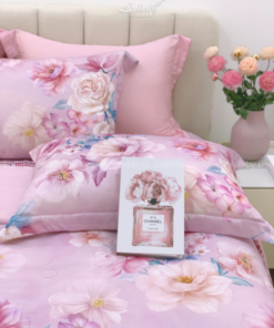 Bộ chăn ga gối Tencel 60S Mộng hồng | Lullaby Bedding | Chăn ga gối Tencel | Tencel 60S