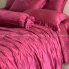 Chăn ga gối Tencel dệt kim đỏ | Chăn ga cưới | Lullaby Beding