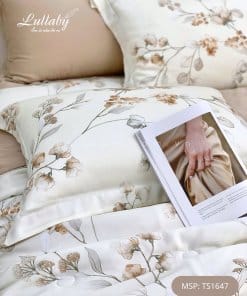 Chăn ga gối Tencel 60S Hoa Mơ | Lullaby Bedding
