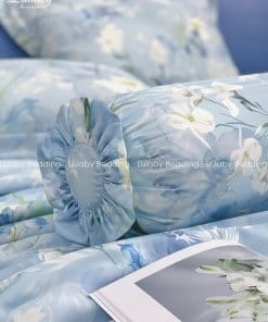 Chăn ga gối Tencel 100S Hoa Diên Vỹ Lullaby Bedding