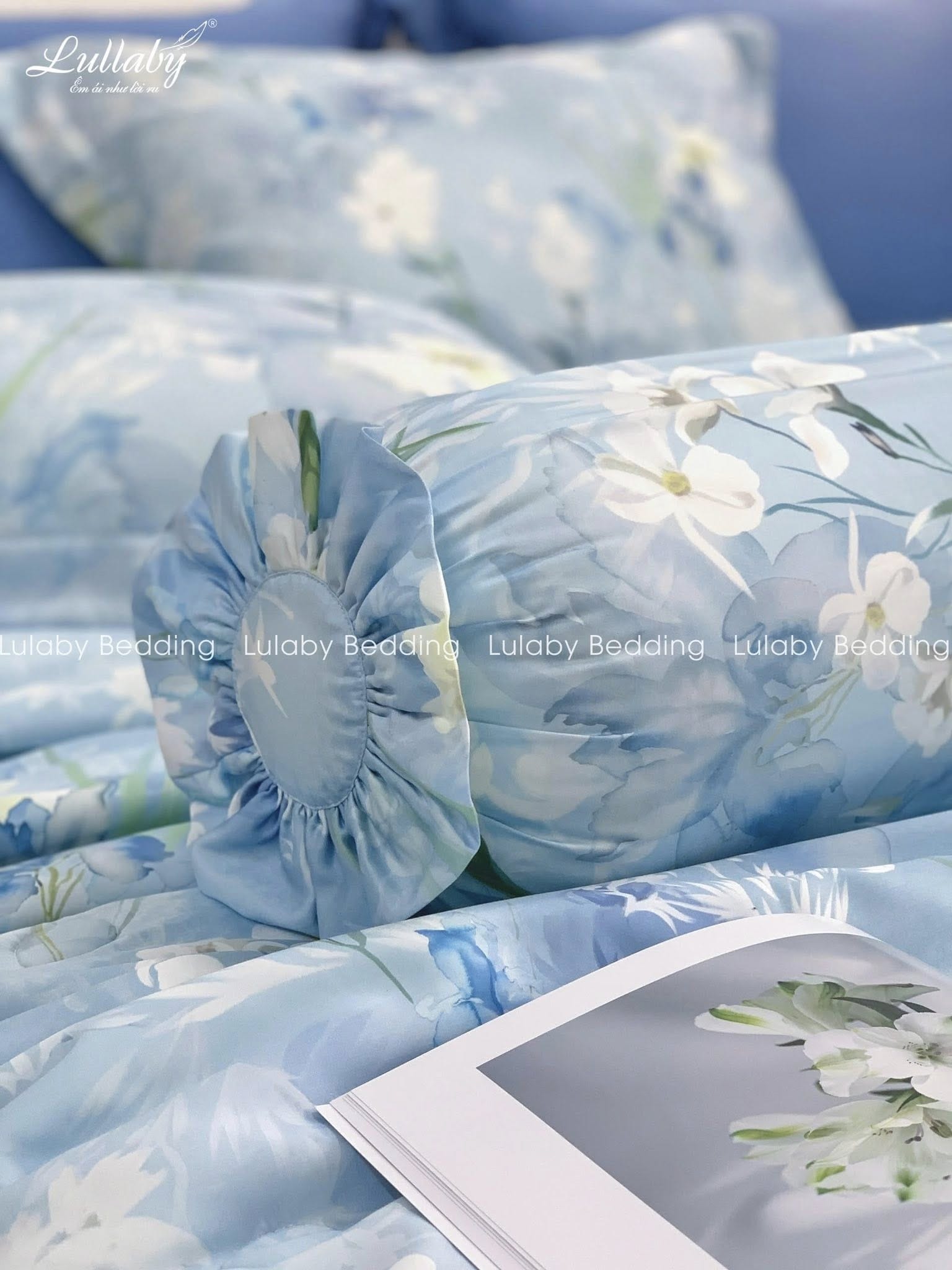 Chăn ga gối Tencel 100S Hoa Diên Vỹ Lullaby Bedding Chăn ga gối Tencel 100S Hoa Diên Vỹ Lullaby Bedding