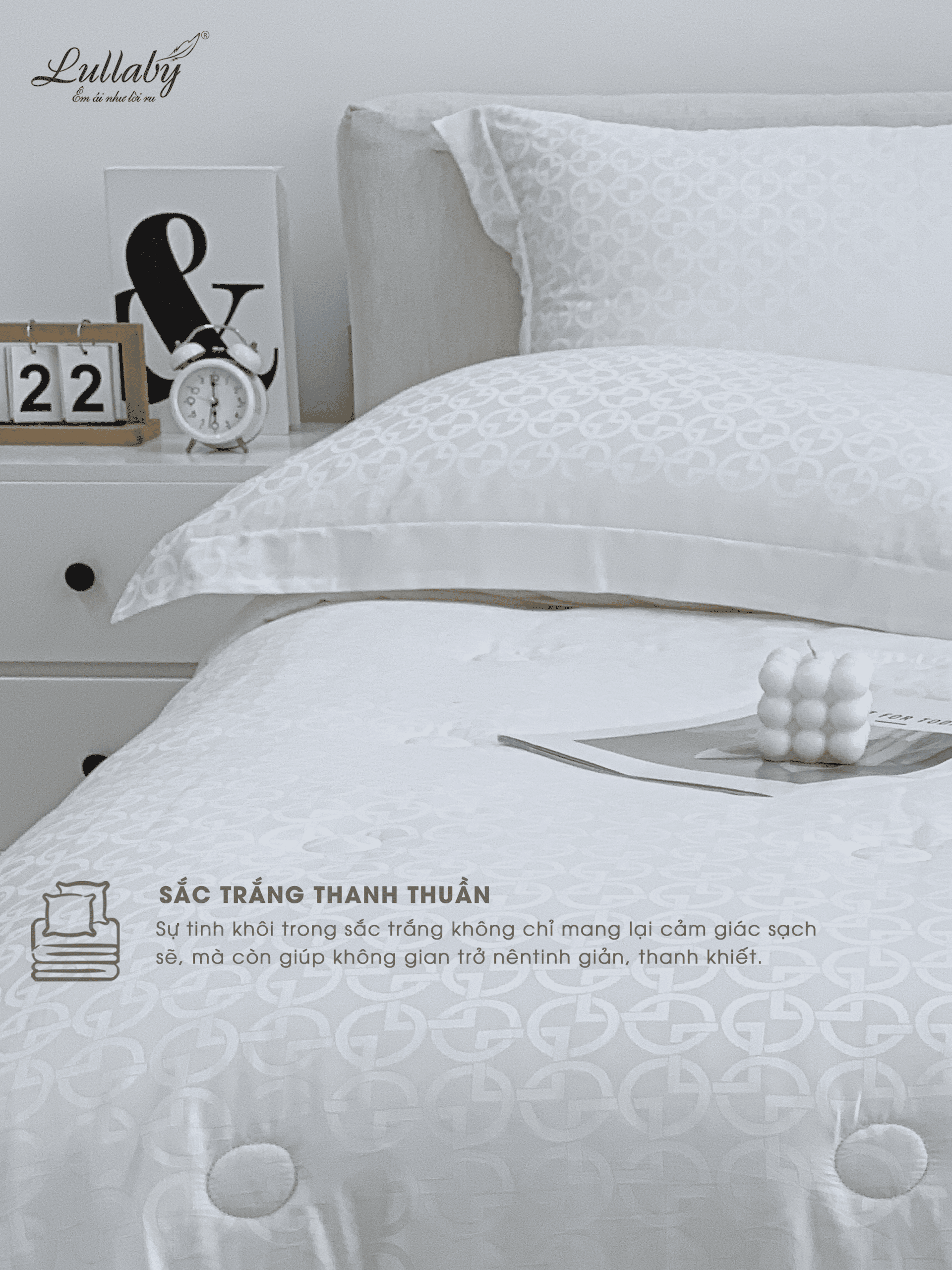 Chăn ga gối Tencel dệt kim - Pure White | Lullaby Bedding Chăn ga gối Tencel dệt kim - Pure White | Lullaby Bedding