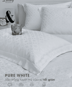 Chăn ga gối Tencel dệt kim - Pure White | Lullaby Bedding
