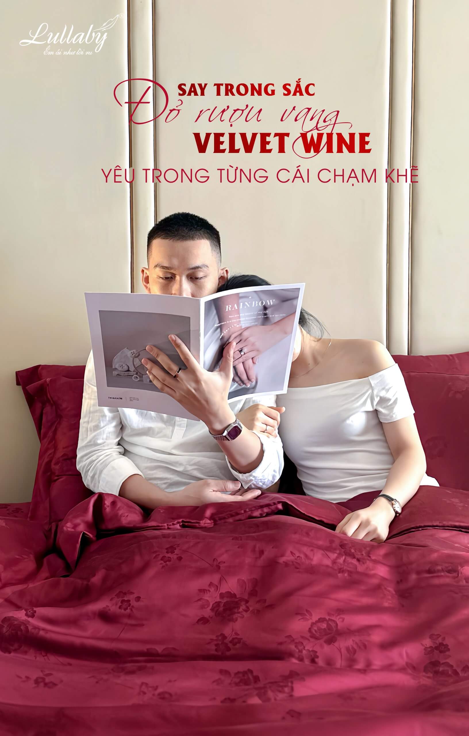 Chăn ga gối Tencel dệt kim đỏ | Chăn ga cưới | Lullaby Beding Chăn ga gối Tencel dệt kim đỏ | Chăn ga cưới | Lullaby Beding