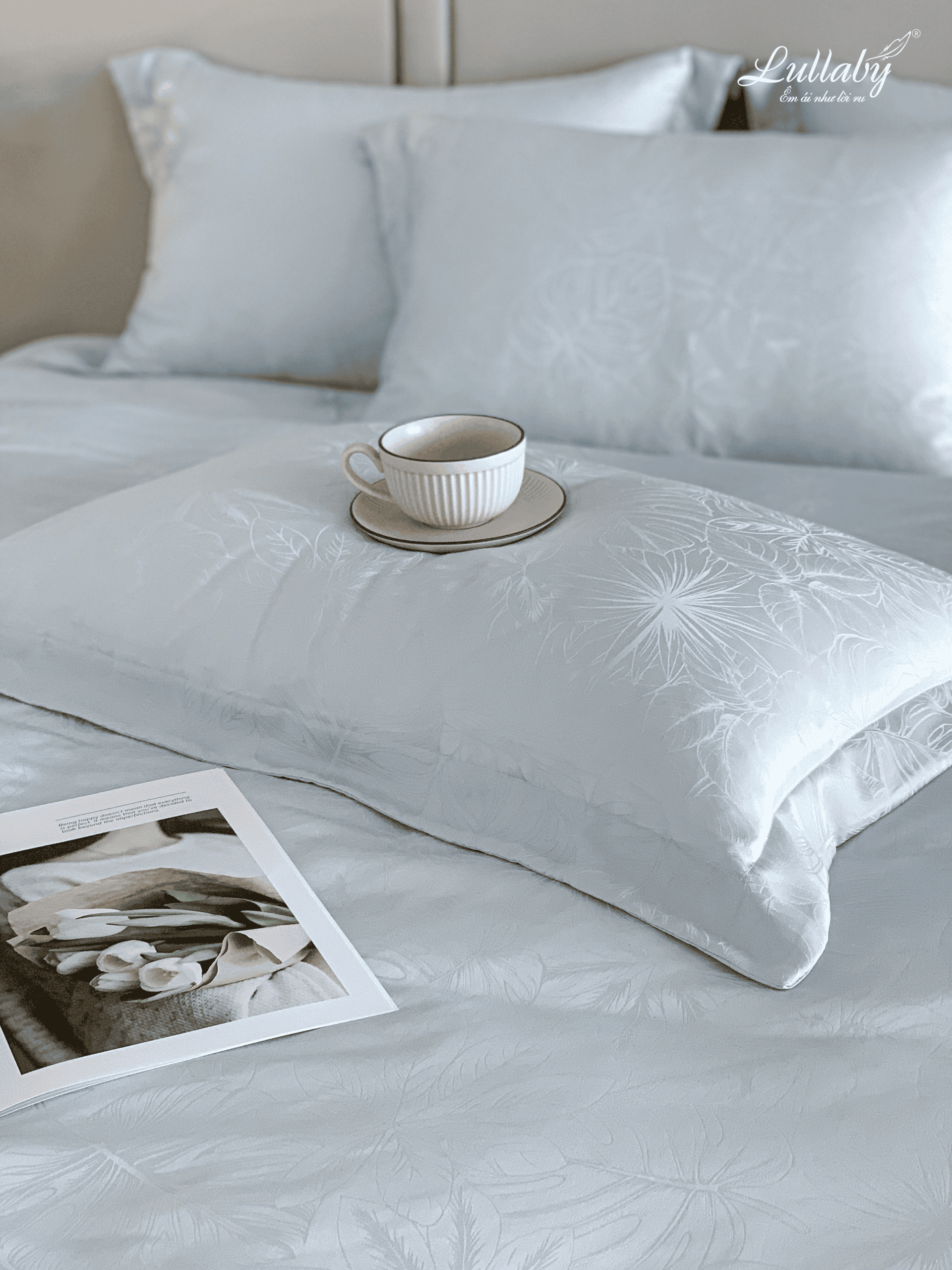 Chăn ga gối Tencel dệt kim - Mint Breeze | Lullaby Bedding