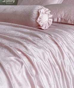 Chăn ga gối Tencel dệt kim hồng | Chăn ga cưới | Lullaby Beding