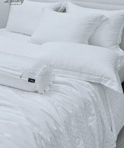 Chăn ga gối Tencel dệt kim - Pure White | Lullaby Bedding
