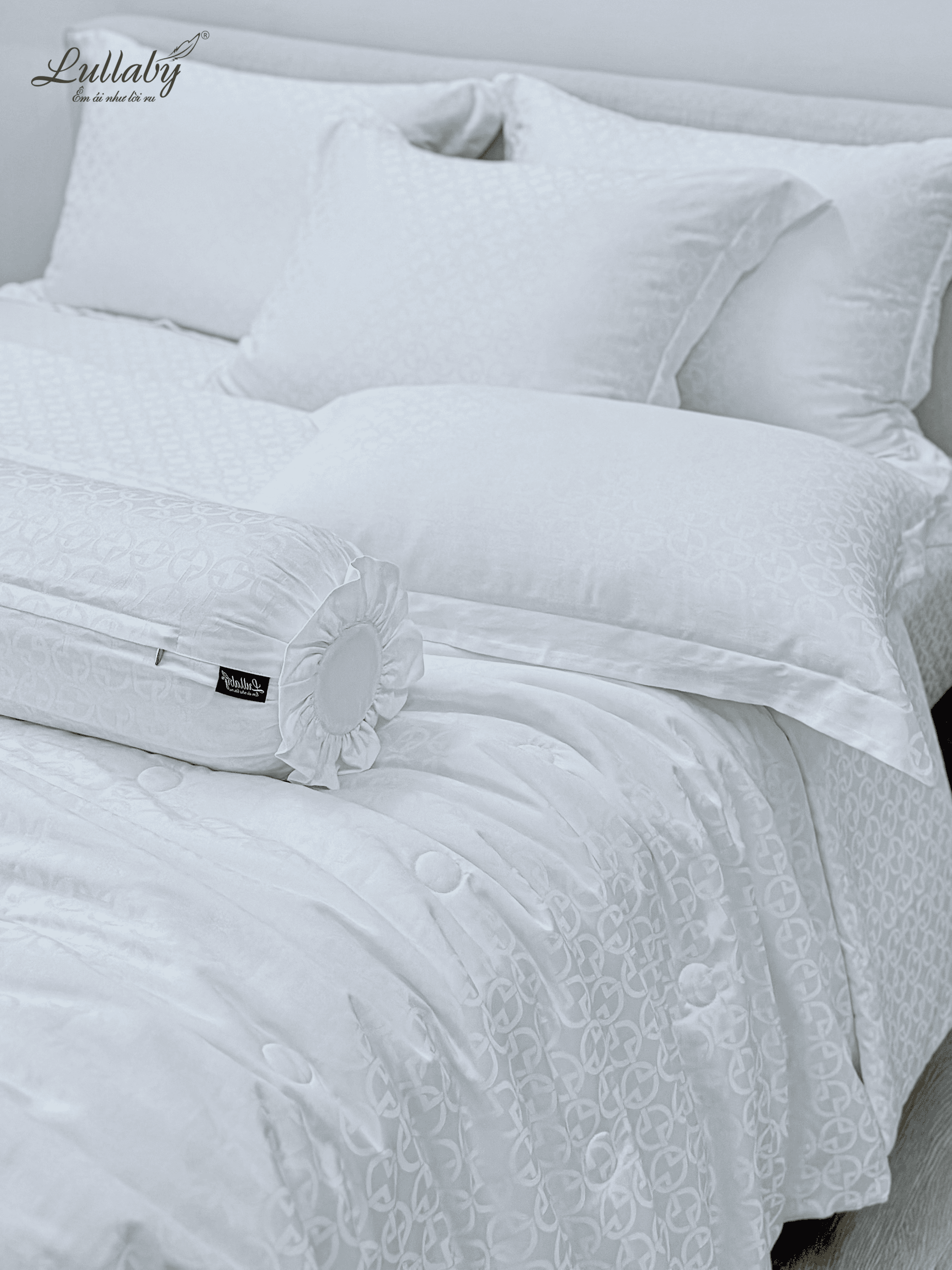 Chăn ga gối Tencel dệt kim - Pure White | Lullaby Bedding Chăn ga gối Tencel dệt kim - Pure White | Lullaby Bedding