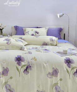 Chăn ga gối Tencel 60S Hoa Clematis | Lullaby Bedding