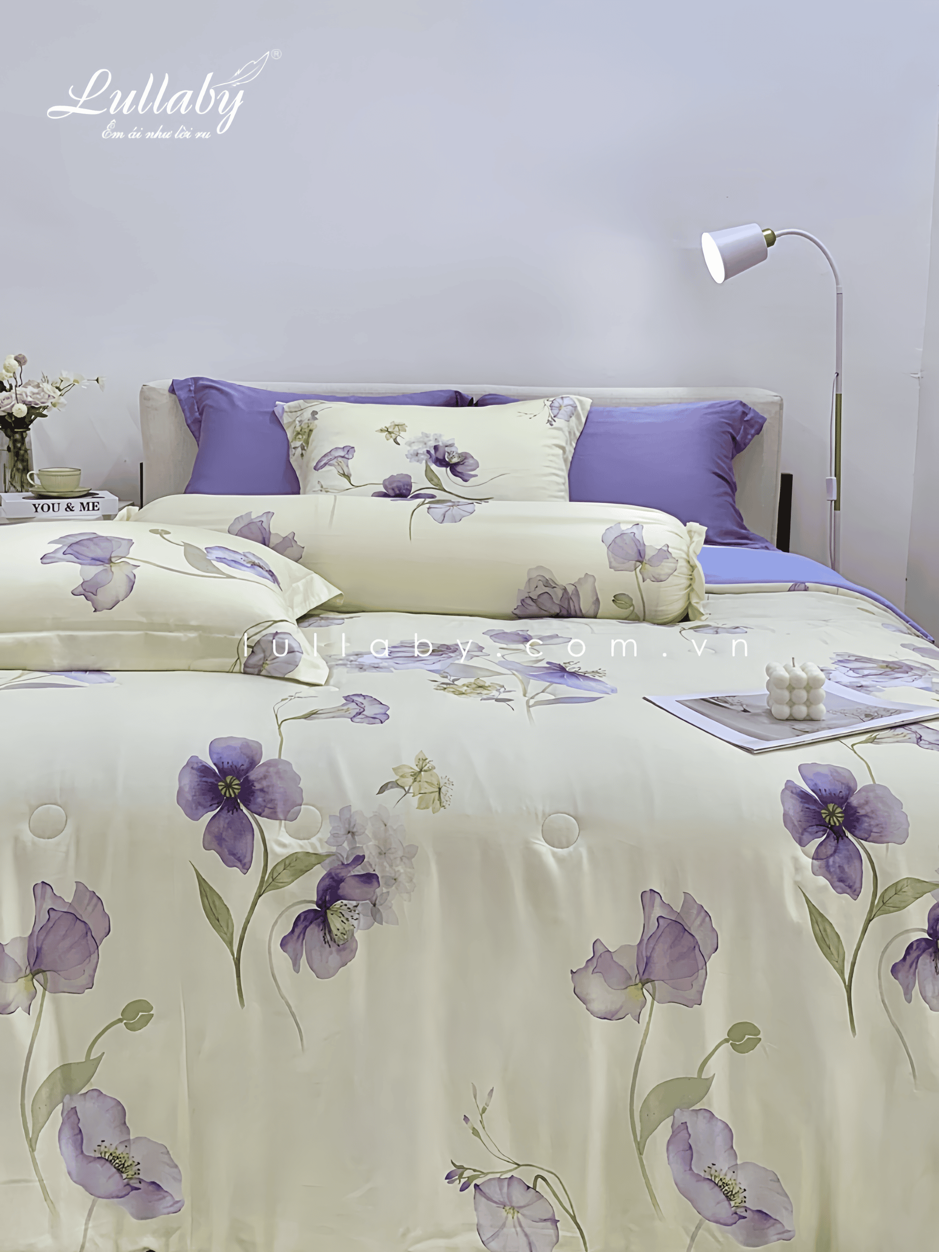 Chăn ga gối Tencel 60S Hoa Clematis | Lullaby Bedding Chăn ga gối Tencel 60S Hoa Clematis | Lullaby Bedding