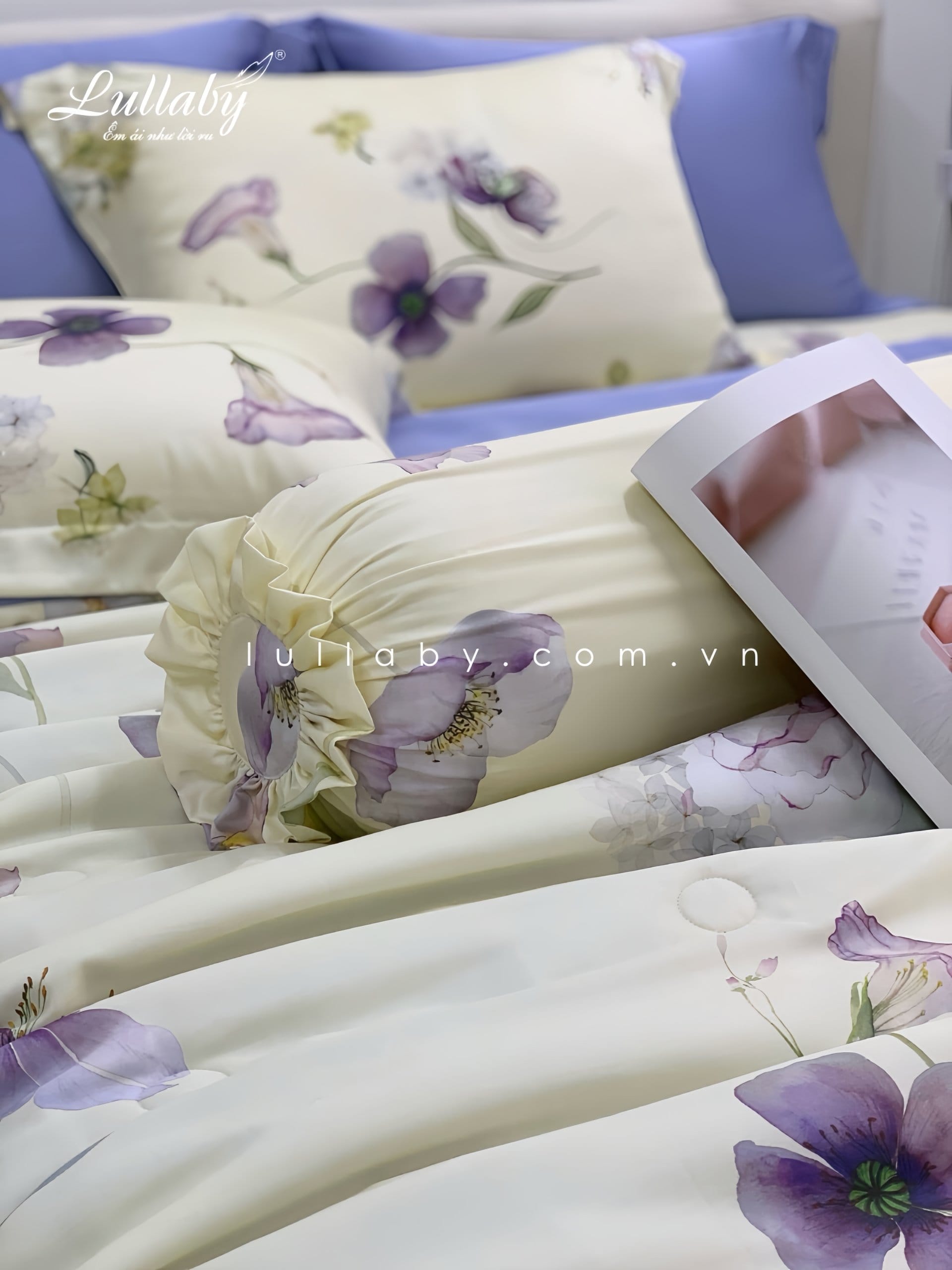 Chăn ga gối Tencel 60S Hoa Clematis | Lullaby Bedding Chăn ga gối Tencel 60S Hoa Clematis | Lullaby Bedding