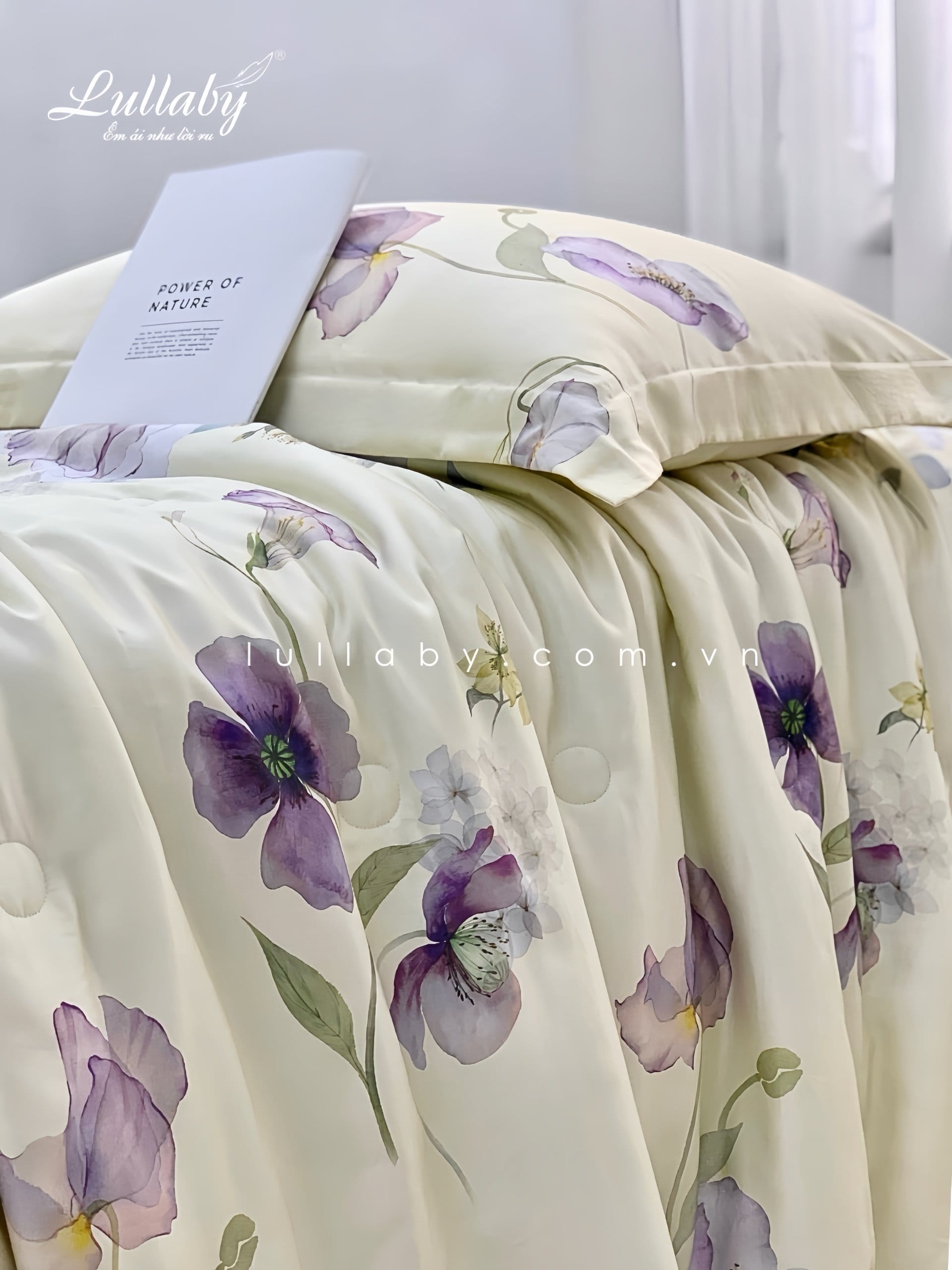 Chăn ga gối Tencel 60S Hoa Clematis | Lullaby Bedding Chăn ga gối Tencel 60S Hoa Clematis | Lullaby Bedding