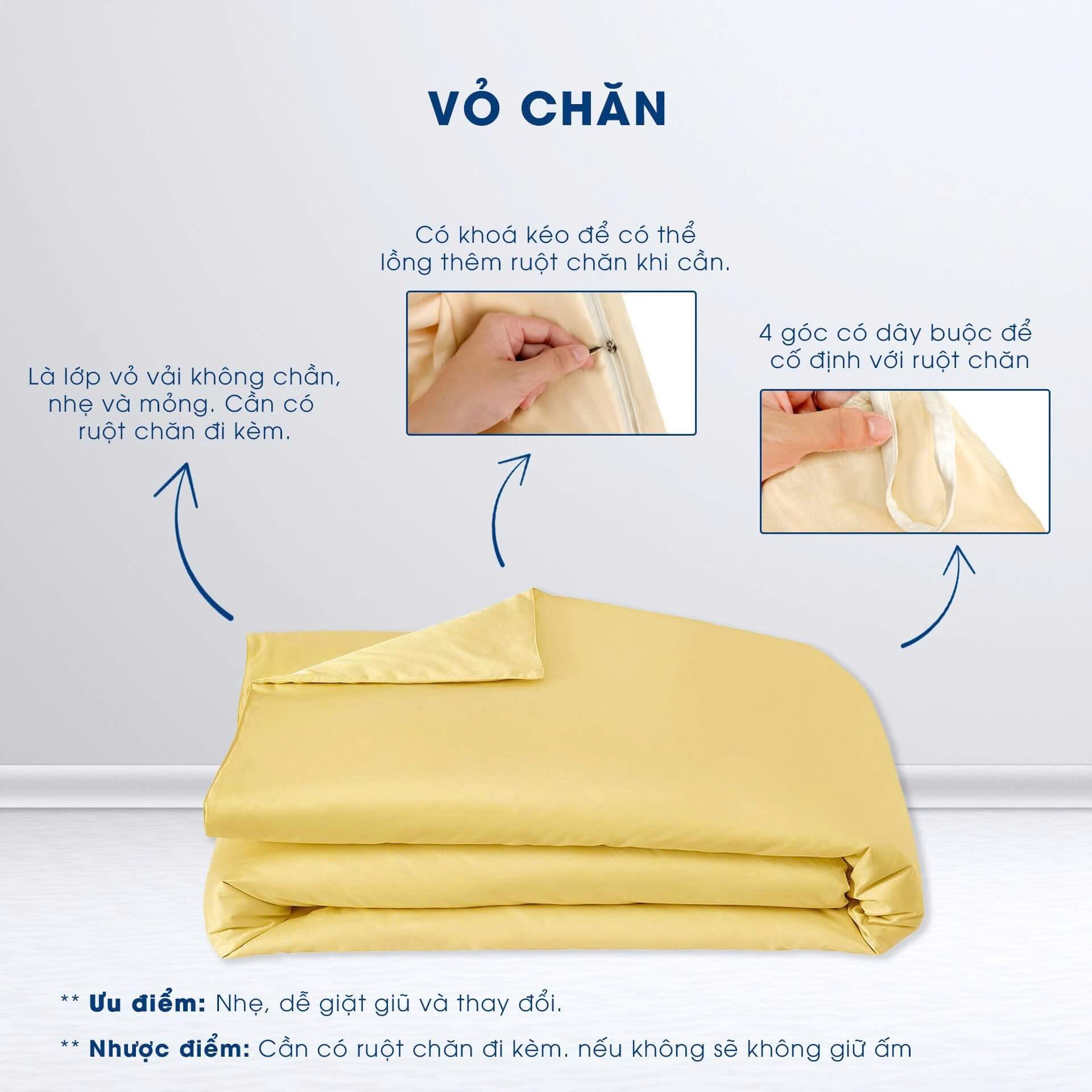 Phân biệt chăn chần – vỏ chăn mỏng – vỏ chăn chần | Lullaby bedding