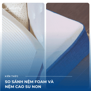 So sánh nệm Foam và nệm cao su non | Lullaby Bedding