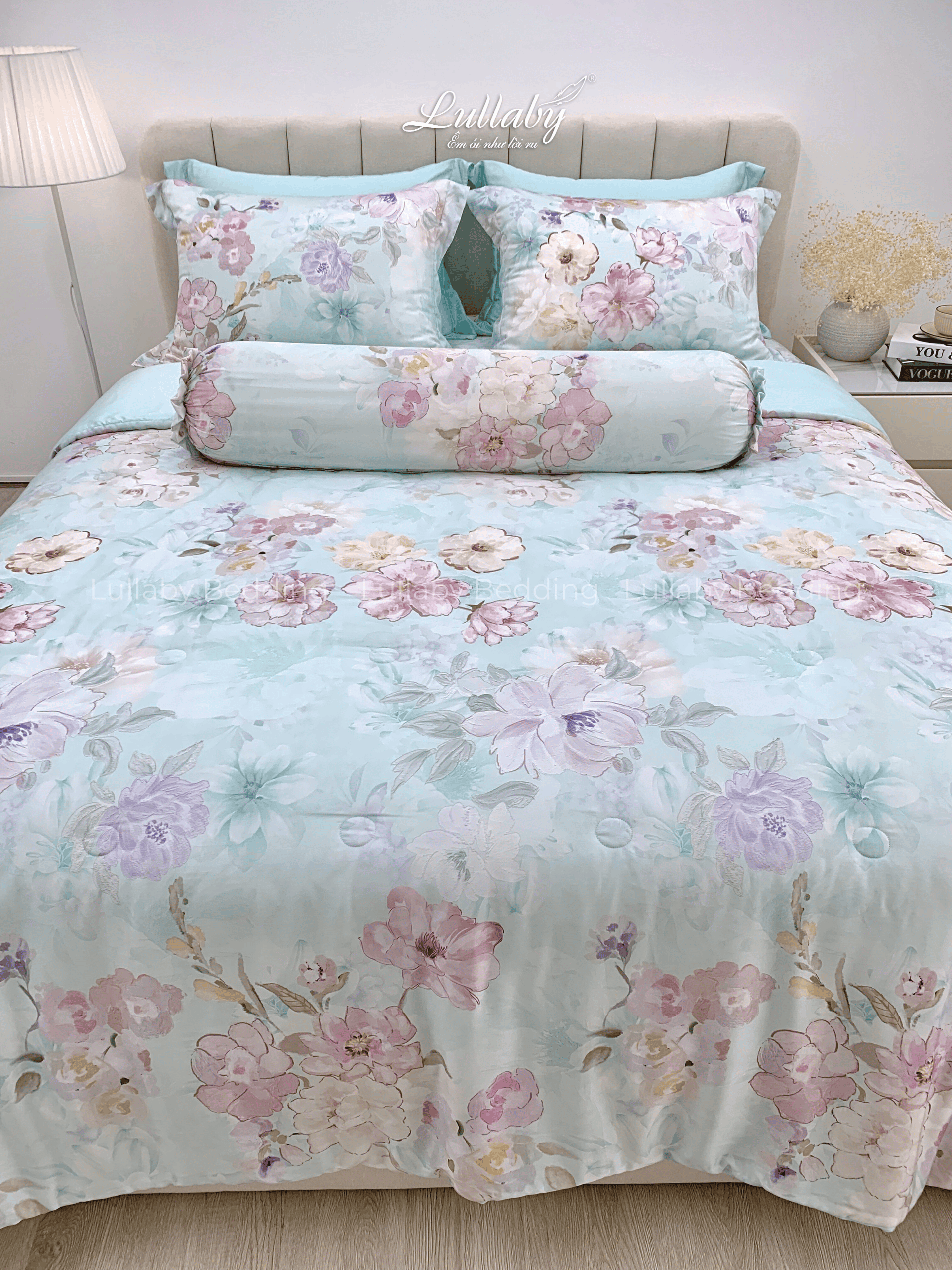 Chăn ga gối Tencel 60S Hoa Ban | Lullaby Bedding Chăn ga gối Tencel 60S Hoa Ban | Lullaby Bedding