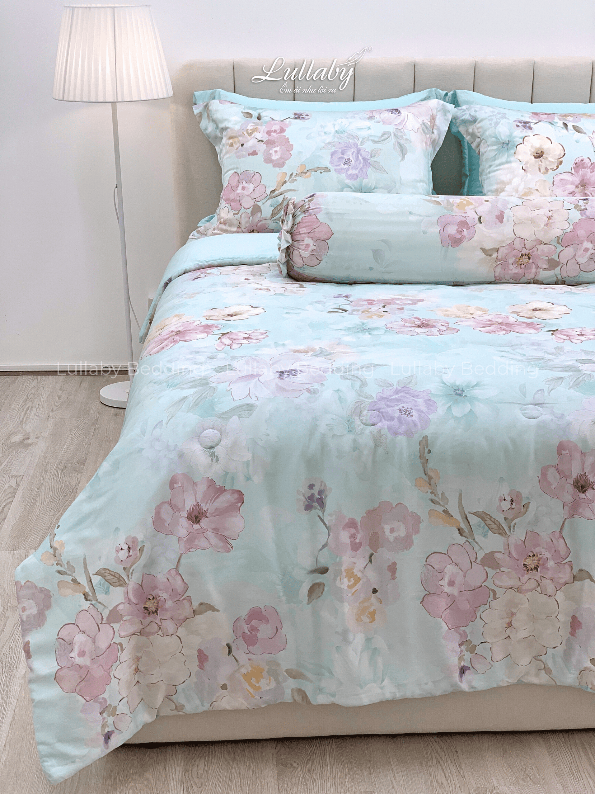Chăn ga gối Tencel 60S Hoa Ban | Lullaby Bedding Chăn ga gối Tencel 60S Hoa Ban | Lullaby Bedding