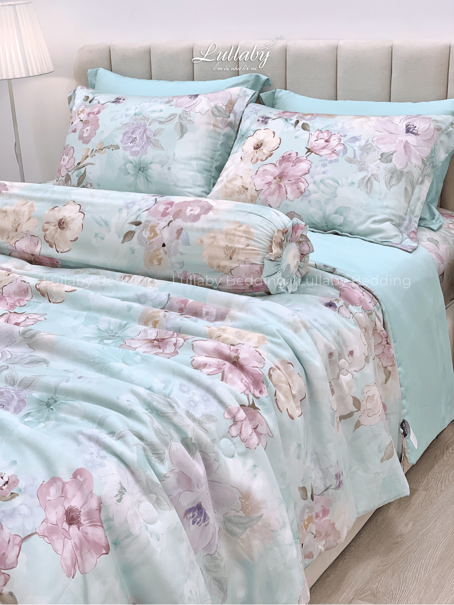 Chăn ga gối Tencel 60S Hoa Ban | Lullaby Bedding Chăn ga gối Tencel 60S Hoa Ban | Lullaby Bedding