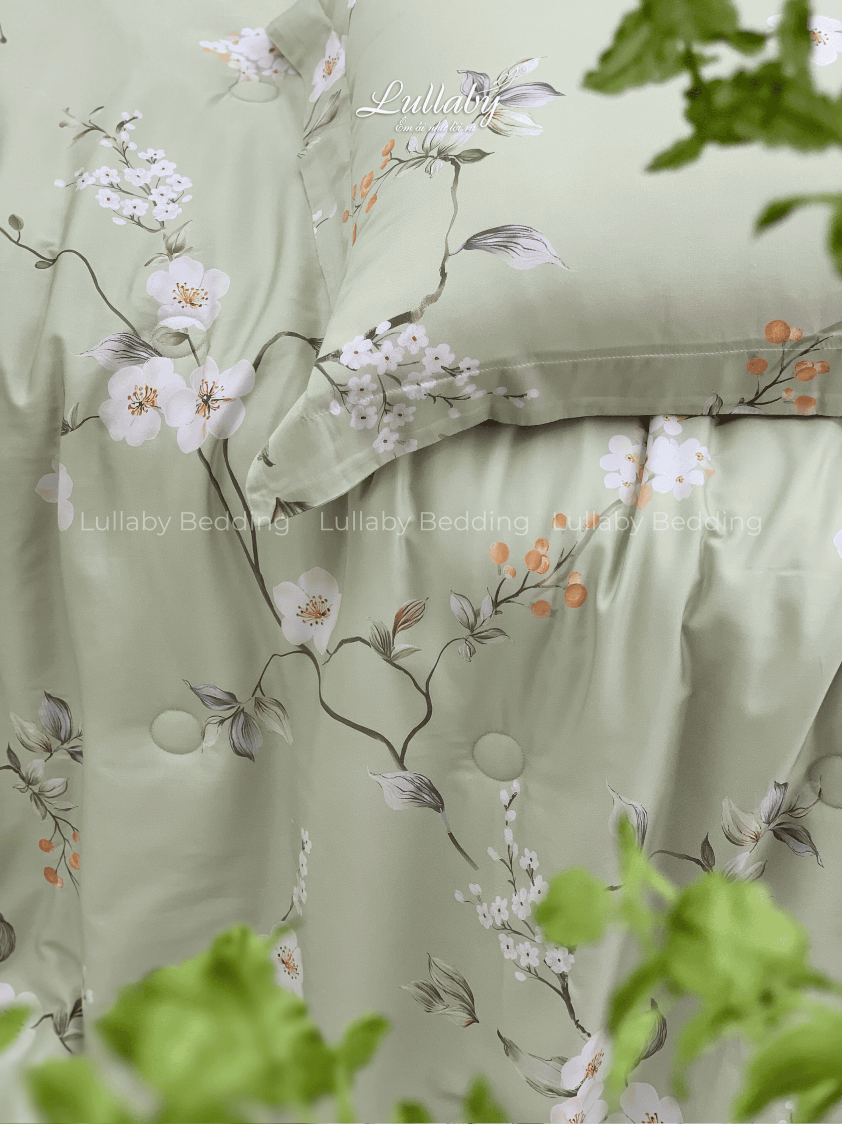 Chăn ga gối Tencel 40S Chồi Biếc | Lullaby Bedding Chăn ga gối Tencel 40S Chồi Biếc | Lullaby Bedding