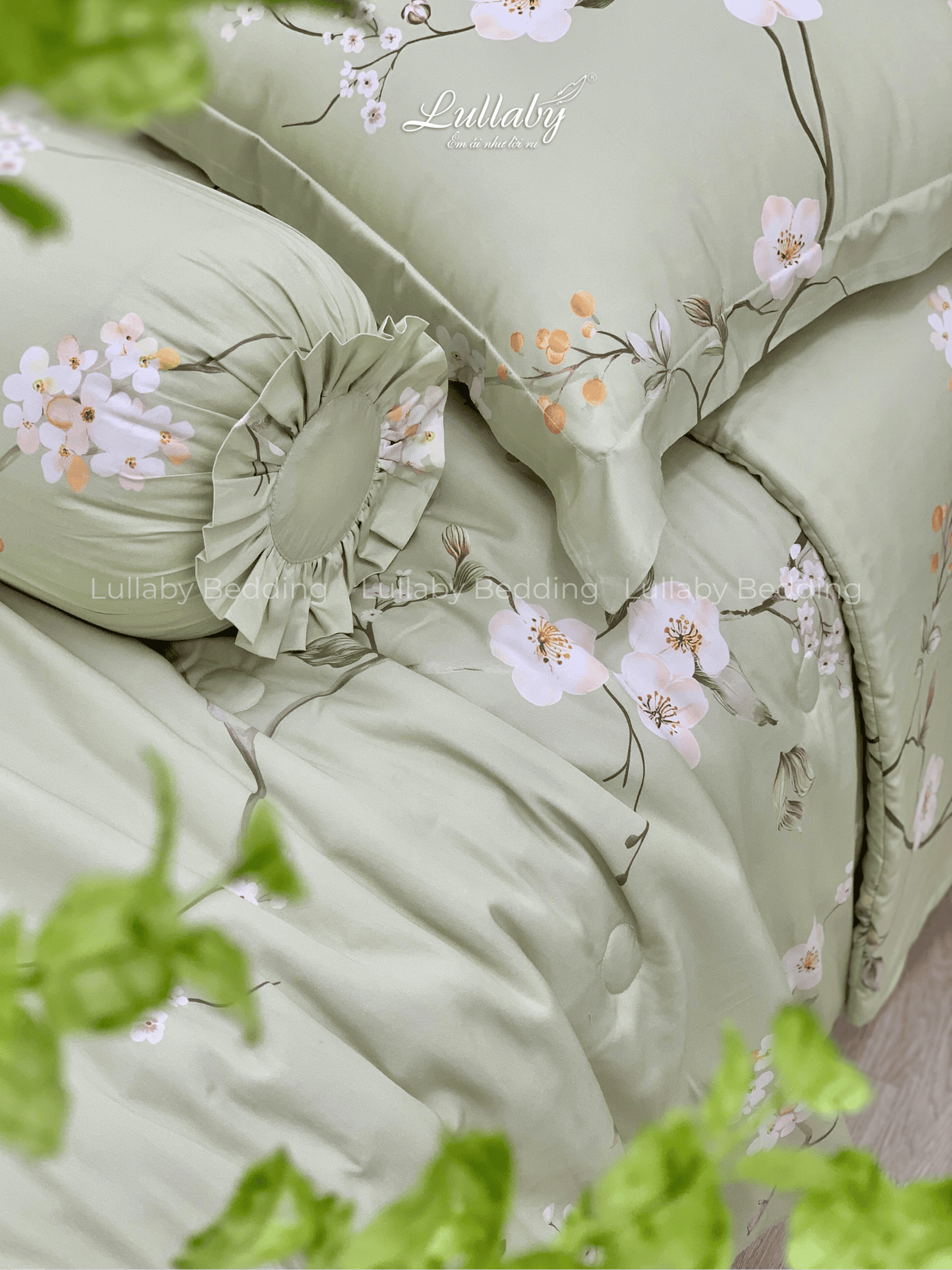 Chăn ga gối Tencel 40S Chồi Biếc | Lullaby Bedding Chăn ga gối Tencel 40S Chồi Biếc | Lullaby Bedding
