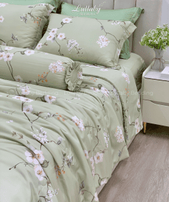 Chăn ga gối Tencel 40S Chồi Biếc | Lullaby Bedding