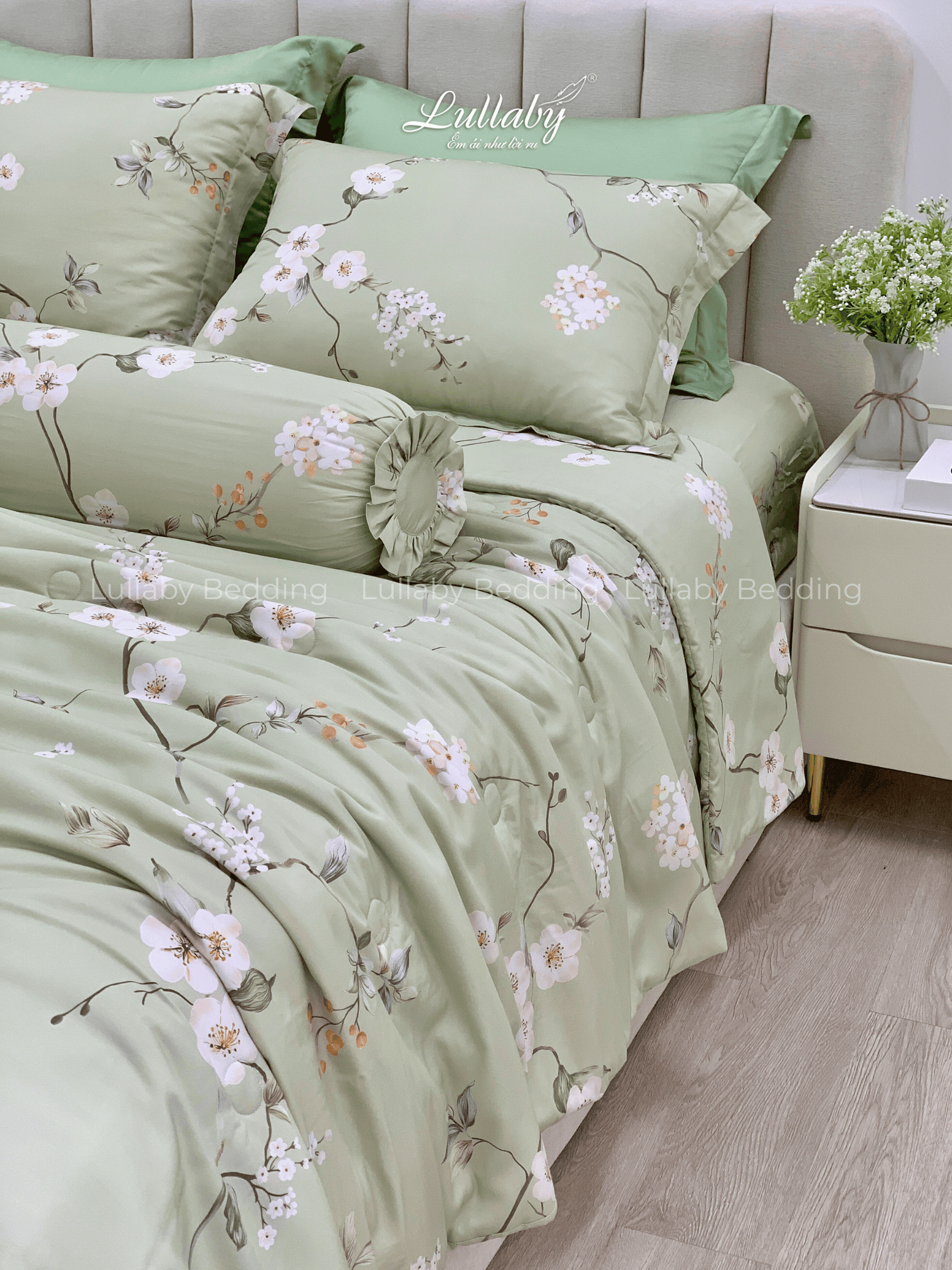 Chăn ga gối Tencel 40S Chồi Biếc | Lullaby Bedding Chăn ga gối Tencel 40S Chồi Biếc | Lullaby Bedding
