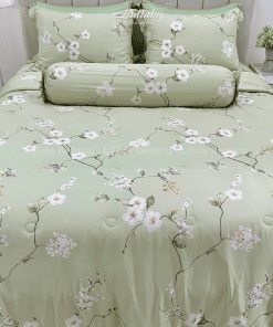 Chăn ga gối Tencel 40S Chồi Biếc | Lullaby Bedding