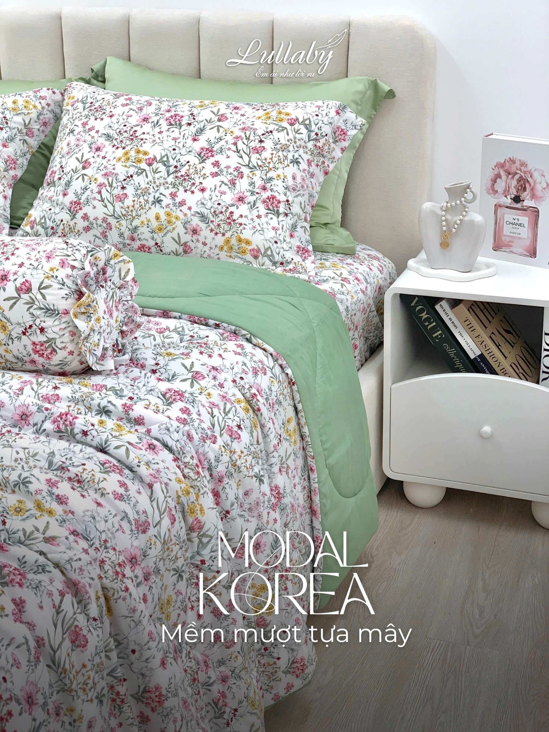 Bộ chăn ga gối Modal Hàn Quốc Lullaby Bedding Bộ chăn ga gối Modal Hàn Quốc Lullaby Bedding