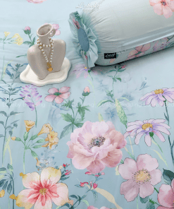 Chăn ga gối Tencel 60S Hoa trong gió | Lullaby Bedding | Chăn ga gối đệm Lullaby | Chăn ga gối Tencel | Chăn ga gối cao cấp