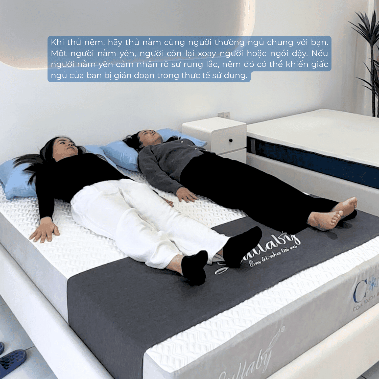 Hướng dẫn cách thử nệm đúng cách tại cửa cửa hàng | Lullaby Bedding
