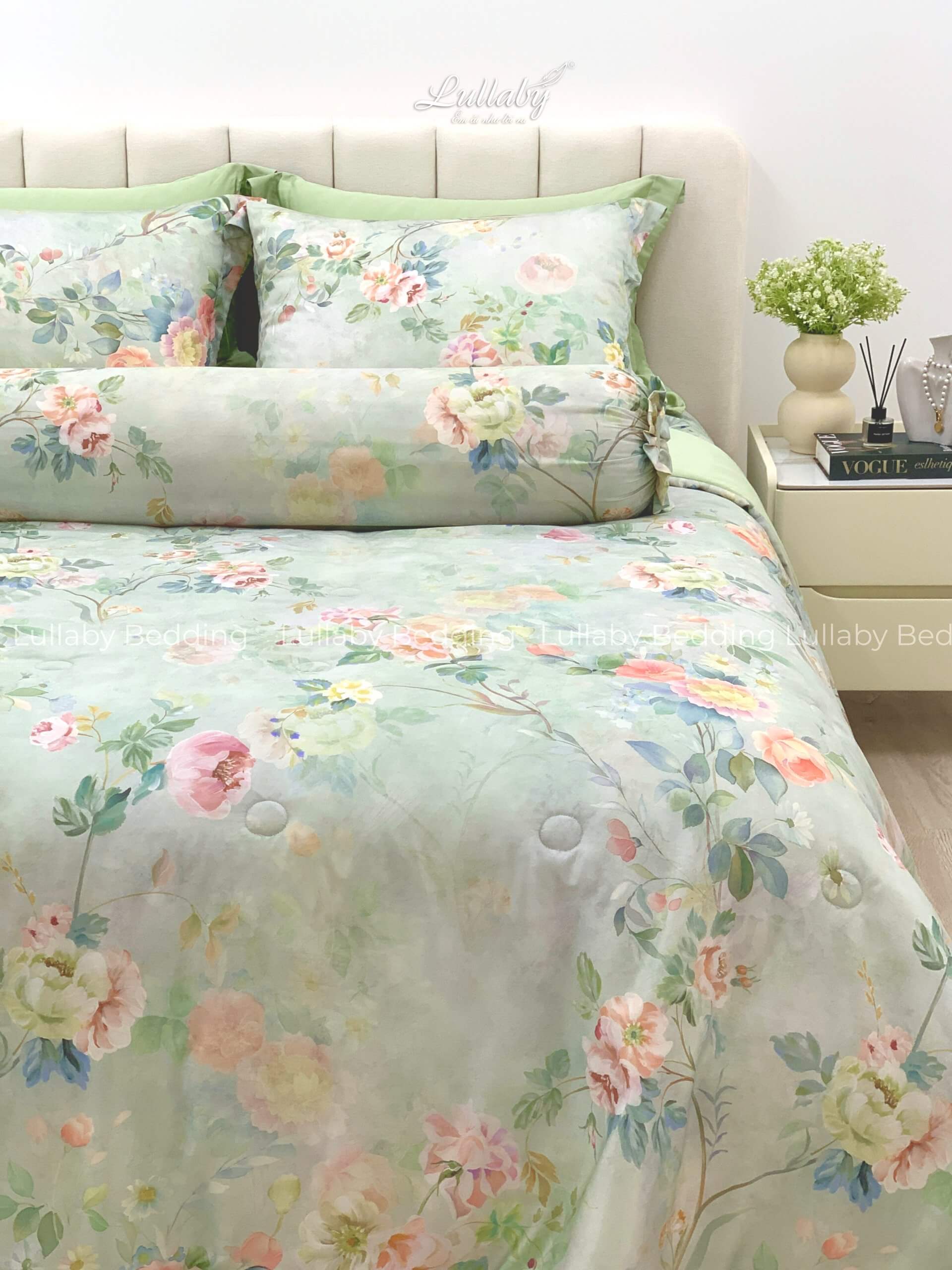 Chăn ga gối Tencel 60S Dreamy Garden| Lullaby Bedding | Chăn ga gối đệm Lullaby | Chăn ga gối Tencel | Chăn ga gối cao cấp Chăn ga gối Tencel 60S Dreamy Garden| Lullaby Bedding | Chăn ga gối đệm Lullaby | Chăn ga gối Tencel | Chăn ga gối cao cấp