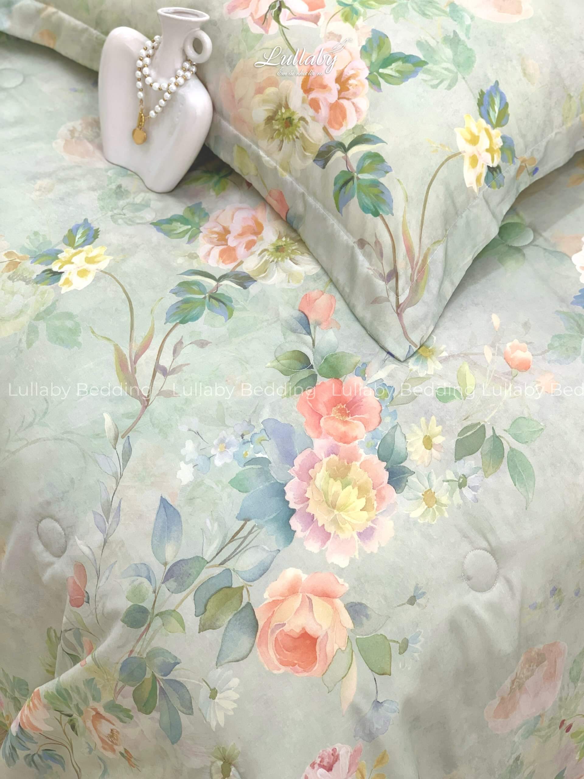 Chăn ga gối Tencel 60S Dreamy Garden| Lullaby Bedding | Chăn ga gối đệm Lullaby | Chăn ga gối Tencel | Chăn ga gối cao cấp Chăn ga gối Tencel 60S Dreamy Garden| Lullaby Bedding | Chăn ga gối đệm Lullaby | Chăn ga gối Tencel | Chăn ga gối cao cấp