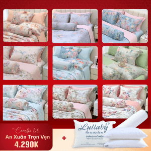 Combo chăn ga đón Tết | Lullaby Bedding