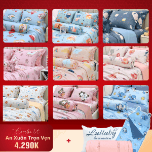 Combo chăn ga đón Tết | Lullaby Bedding
