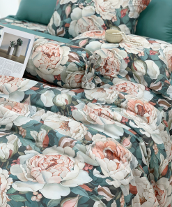 Bộ chăn ga gối Tencel 60S Thanh Mẫu Đơn | Lullaby Bedding | Chăn ga gối Tencel | Tencel 60S
