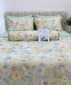 Bộ chăn ga gối Tencel 60S Daisy | Lullaby Bedding | Chăn ga gối Tencel | Tencel 60S