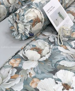 Bộ chăn ga gối Tencel 60S Bạch Mẫu Đơn | Lullaby Bedding | Chăn ga gối Tencel | Tencel 60S