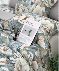 Bộ chăn ga gối Tencel 60S Bạch Mẫu Đơn | Lullaby Bedding | Chăn ga gối Tencel | Tencel 60S