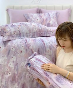 Bộ chăn ga gối Tencel 60S Cánh đồng tuyết | Lullaby Bedding | Chăn ga gối Tencel | Tencel 60S