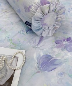 Bộ chăn ga gối Tencel 60S Khu vườn tím | Lullaby Bedding | Chăn ga gối Tencel | Tencel 60S