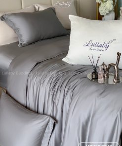 Tencel 100s | Tencel 100s Mouse Gray | Tencel 100s Lullaby Bedding | Bộ chăn ga gối Tencel 100s | Bộ chăn ga gối Tencel cao cấp