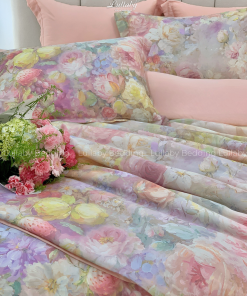 Bộ chăn ga gối Tencel 60S Blooming Eden | Lullaby Bedding | Chăn ga gối Tencel | Tencel 60S